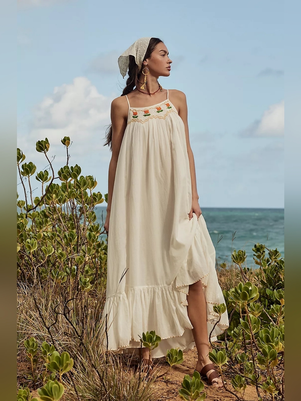 Free People Tip Toeing Tulip Midi Dress Size Small Nwt